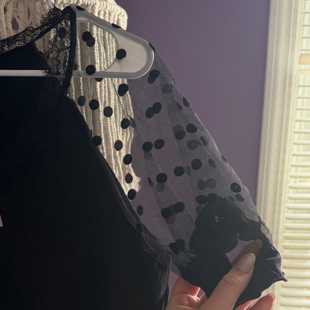 Emery rose black blouse NWT - Picture 5 of 6